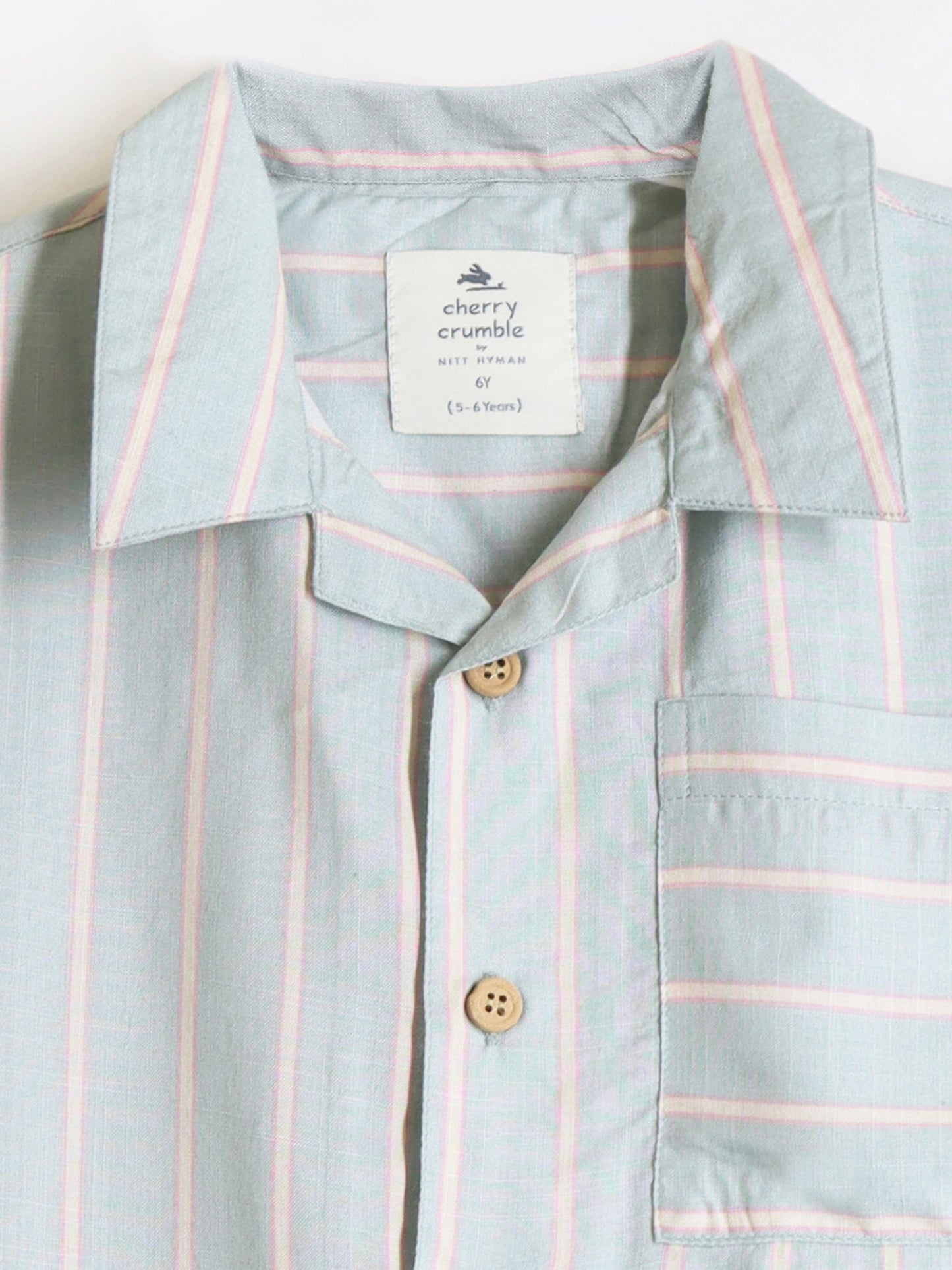 Cherry Crumble Green Stripes Playful-Sleek Summer Shirt