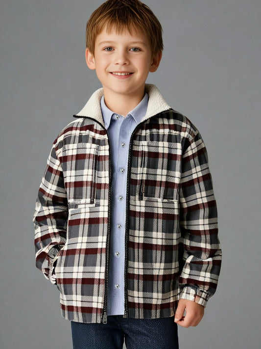 Multicolor Checkmate Reversible Winter Jacket