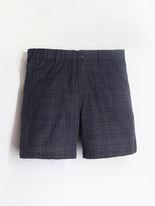 Cherry Crumble Multicolor Checkered Lovely Elegant Shorts