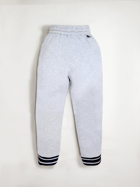 Cherry Crumble Grey Snuggle-Trendy Winter Track Pants