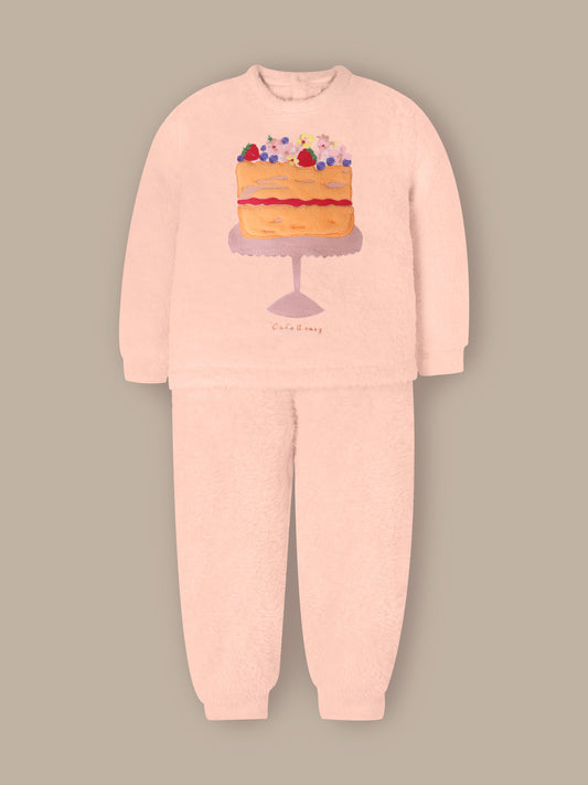 Soft Peach Sweatshirt Set