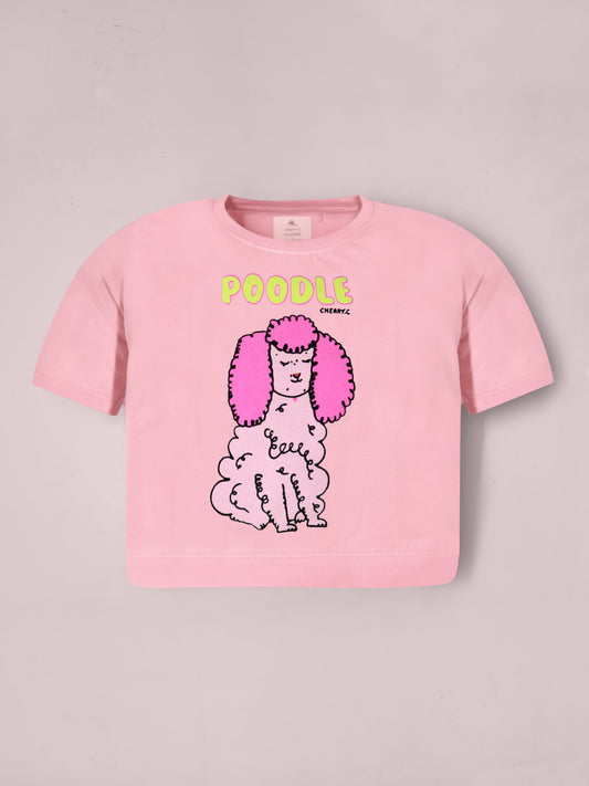 Cherry Crumble Pink Print Playful-Sleek Summer T-Shirt