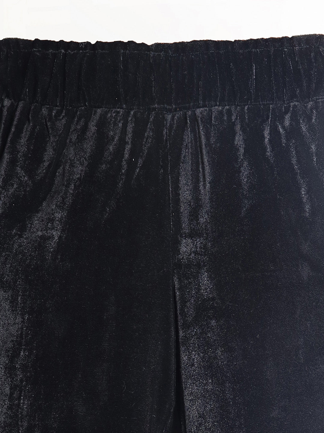 Cherry Crumble Black Velvet Snuggle-Trendy Winter Track Pants