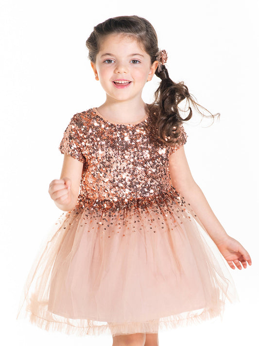 Cherry Crumble Sequined Sweet Stylish Winter Dress