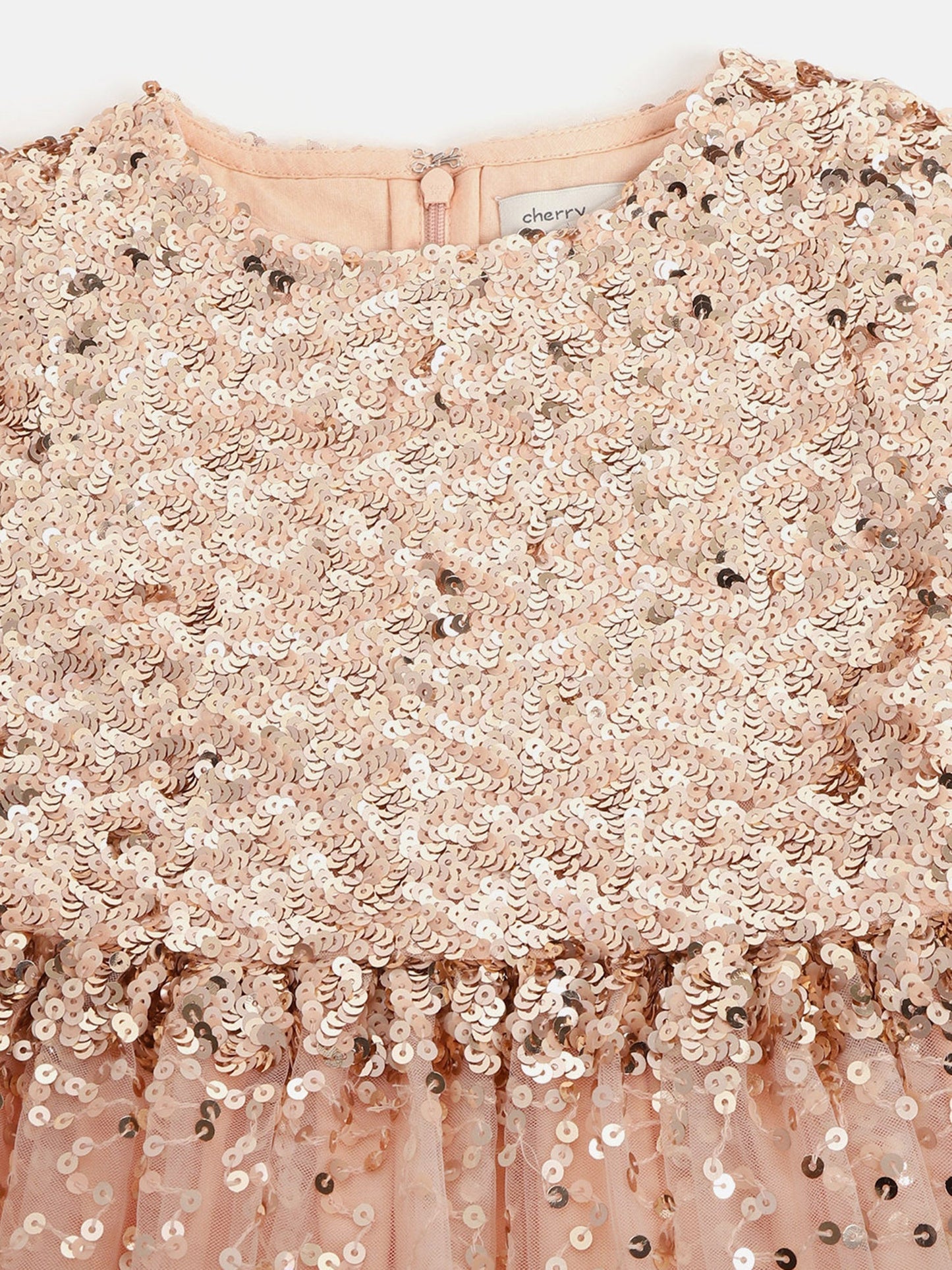 Cherry Crumble Peach Charming Graceful Winter Dress