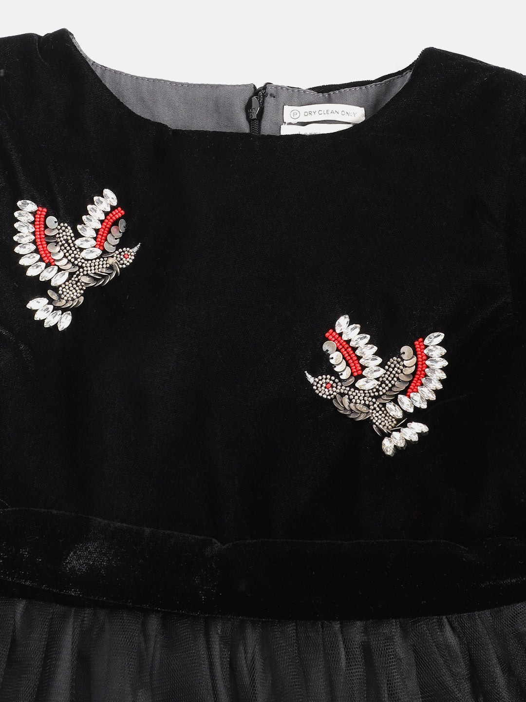 Cherry Crumble Black Playful Smart Summer Dress