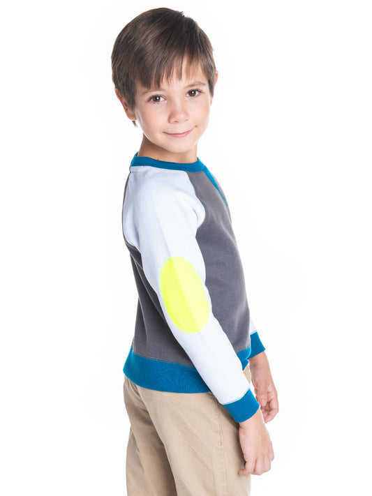 Cherry Crumble Grey Solid Cute Smart Sweatshirt