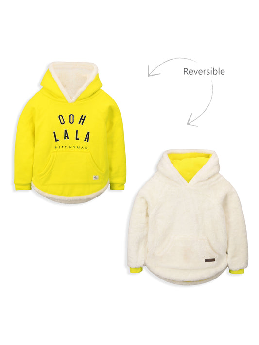 Luxe Yellow Fleece Hoodie