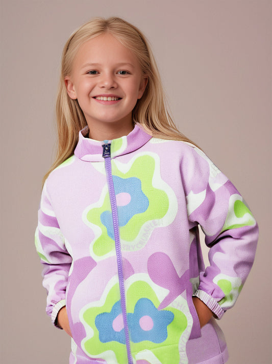 Cherry Crumble Holiday Glow Floral Multicolor Sweatshirt