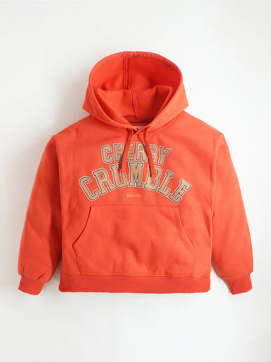 Cherry Crumble Orange Solid Playful Smart Sweatshirt