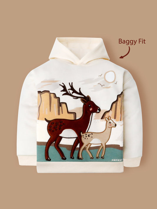 Cherry Crumble Snowy Dream Joyful Cream Sophisticated Sweatshirt