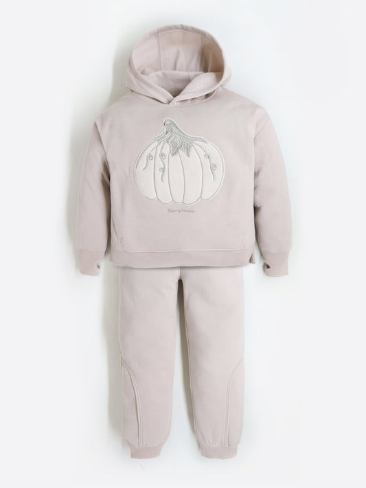 Cherry Crumble Grey Cozy Hooded Set