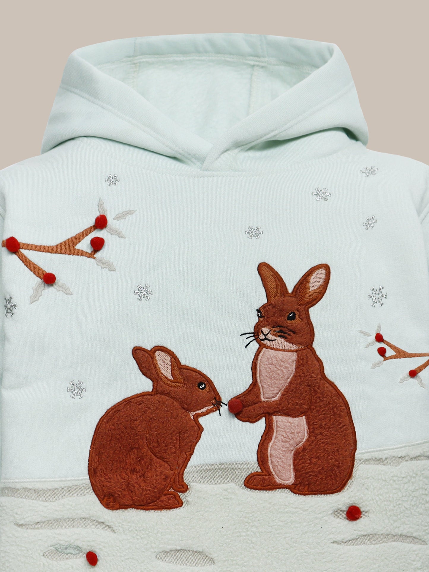 Cherry Crumble Mint Chic Applique Sweatshirt