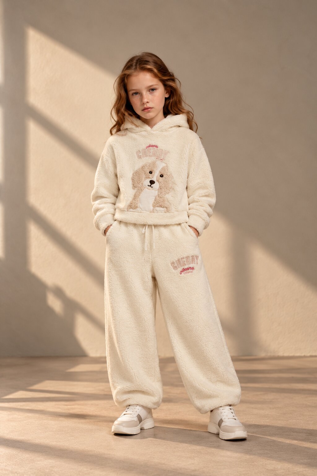 Kids Unisex Animal Patchwork Hoodie with Joggers Co-Ord Set