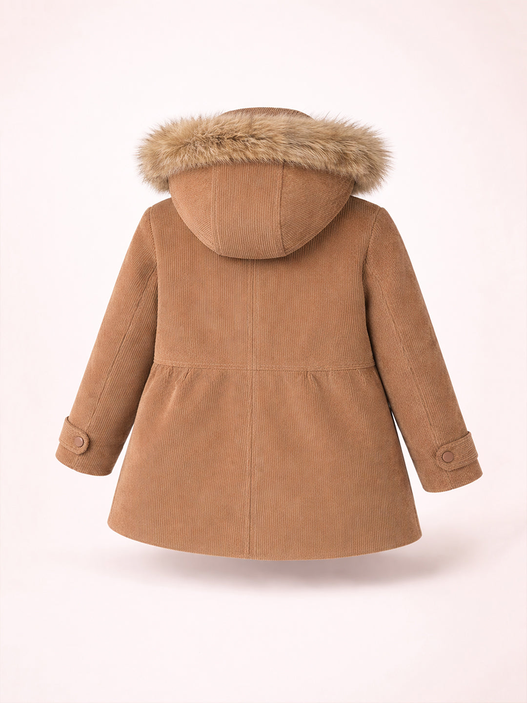 Beige Textured Cozy Hoodie Jacket
