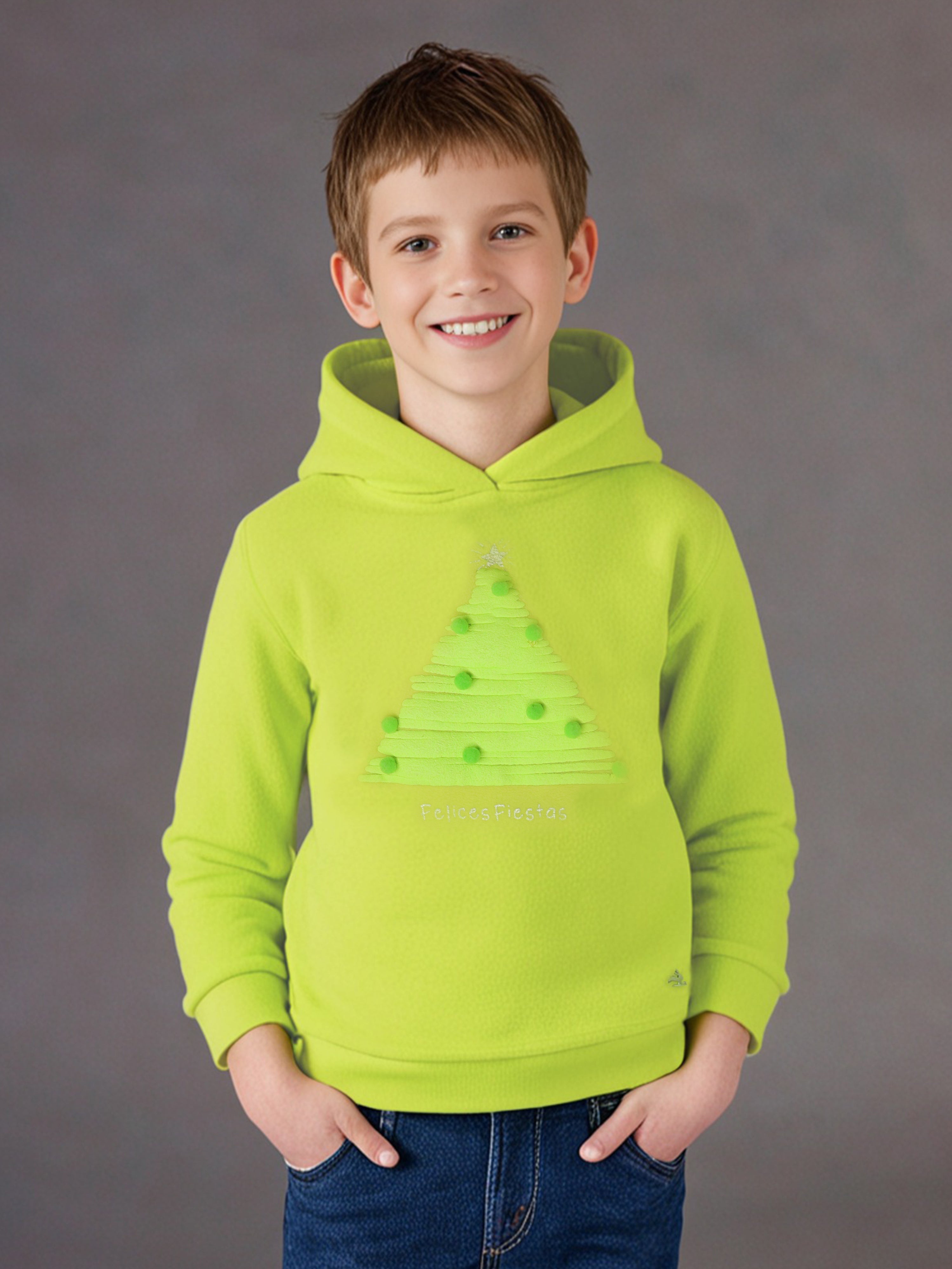 Cherry Crumble Comfy Green Hoodie