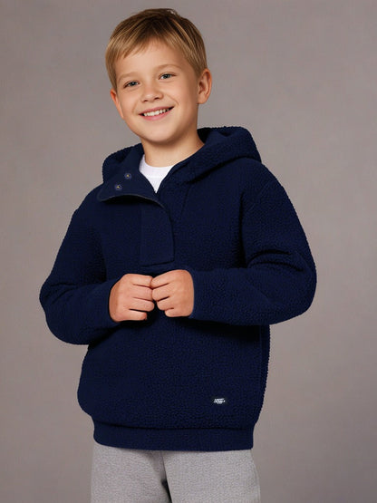 Cherry Crumble Joy Chic Navy Sweatshirt