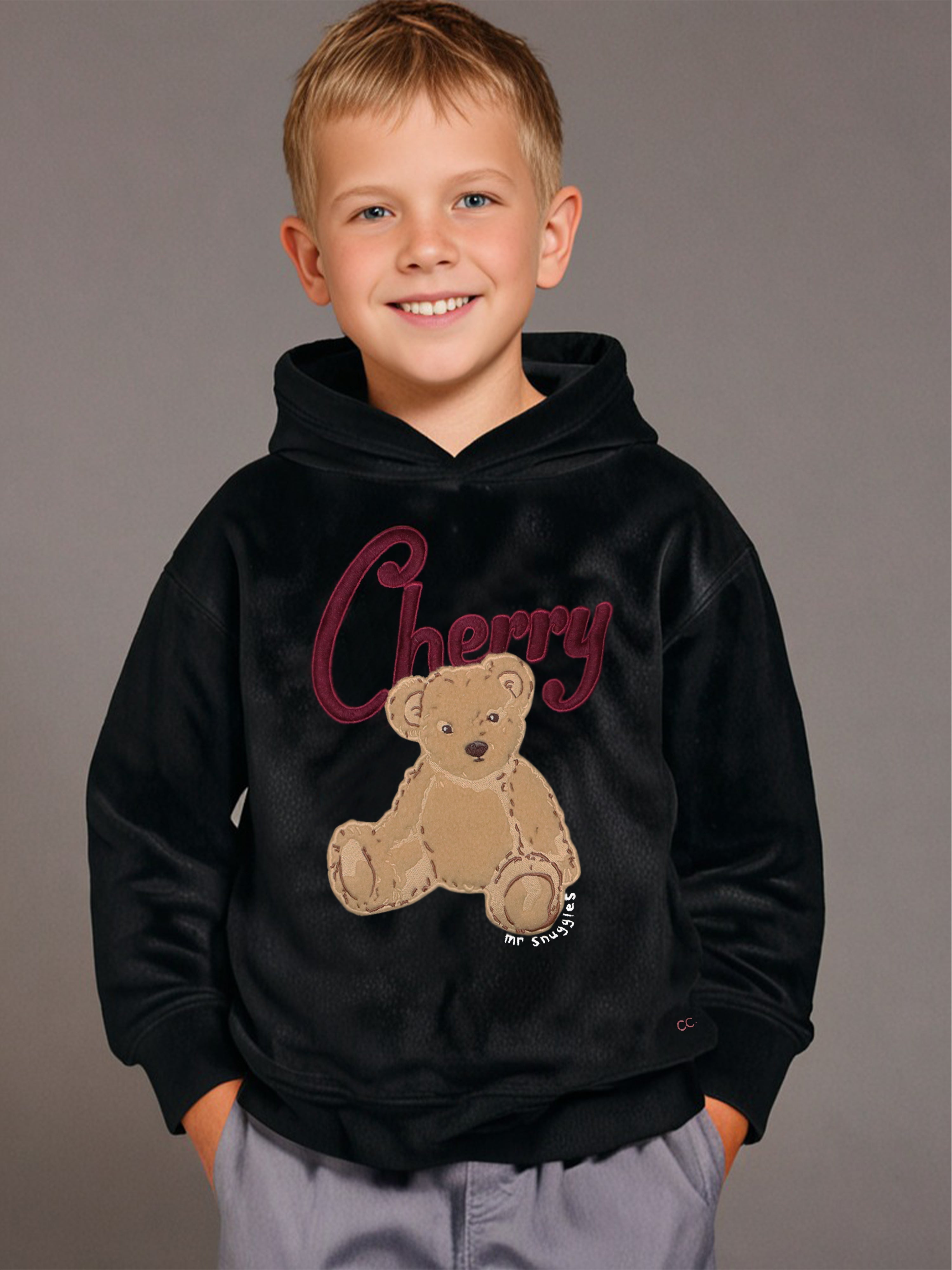 Cherry Crumble Black Luxe Hoodie