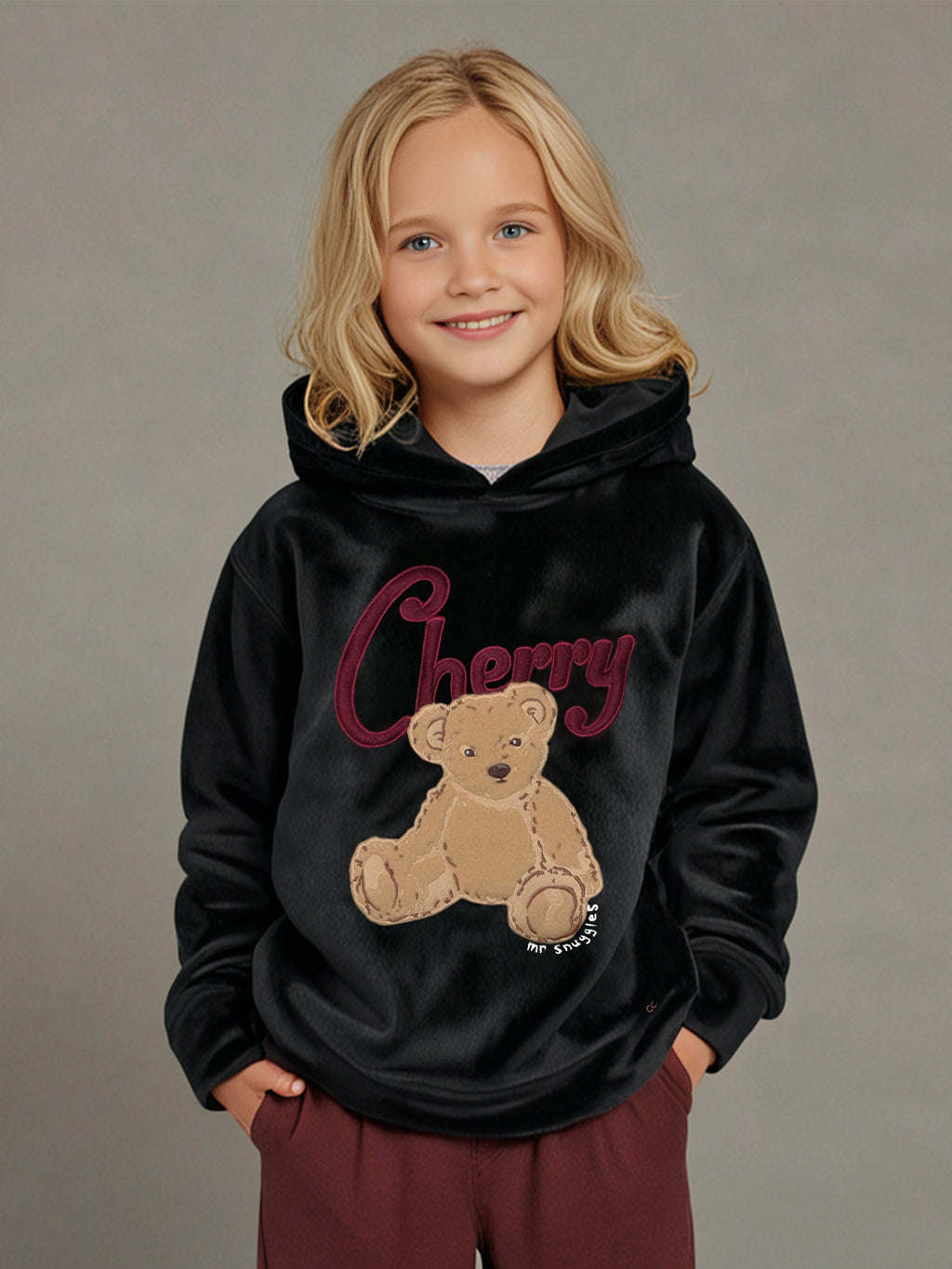 Cherry Crumble Black Luxe Hoodie