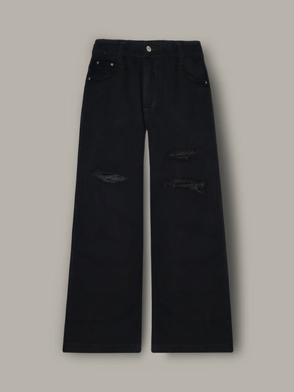 Black Easy Fit Trouser