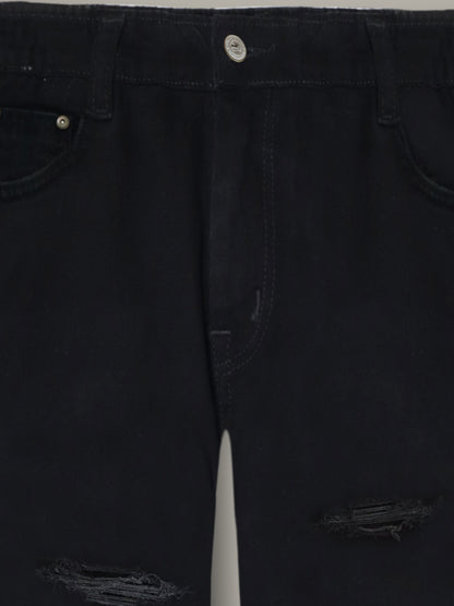 Black Easy Fit Trouser