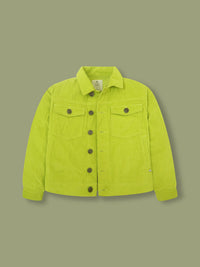 Make a bold fashion statement with the Cherry Crumble Neon Green Winter Jacket, a vibrant and versatile outerwear piece designed for both style and comfort.