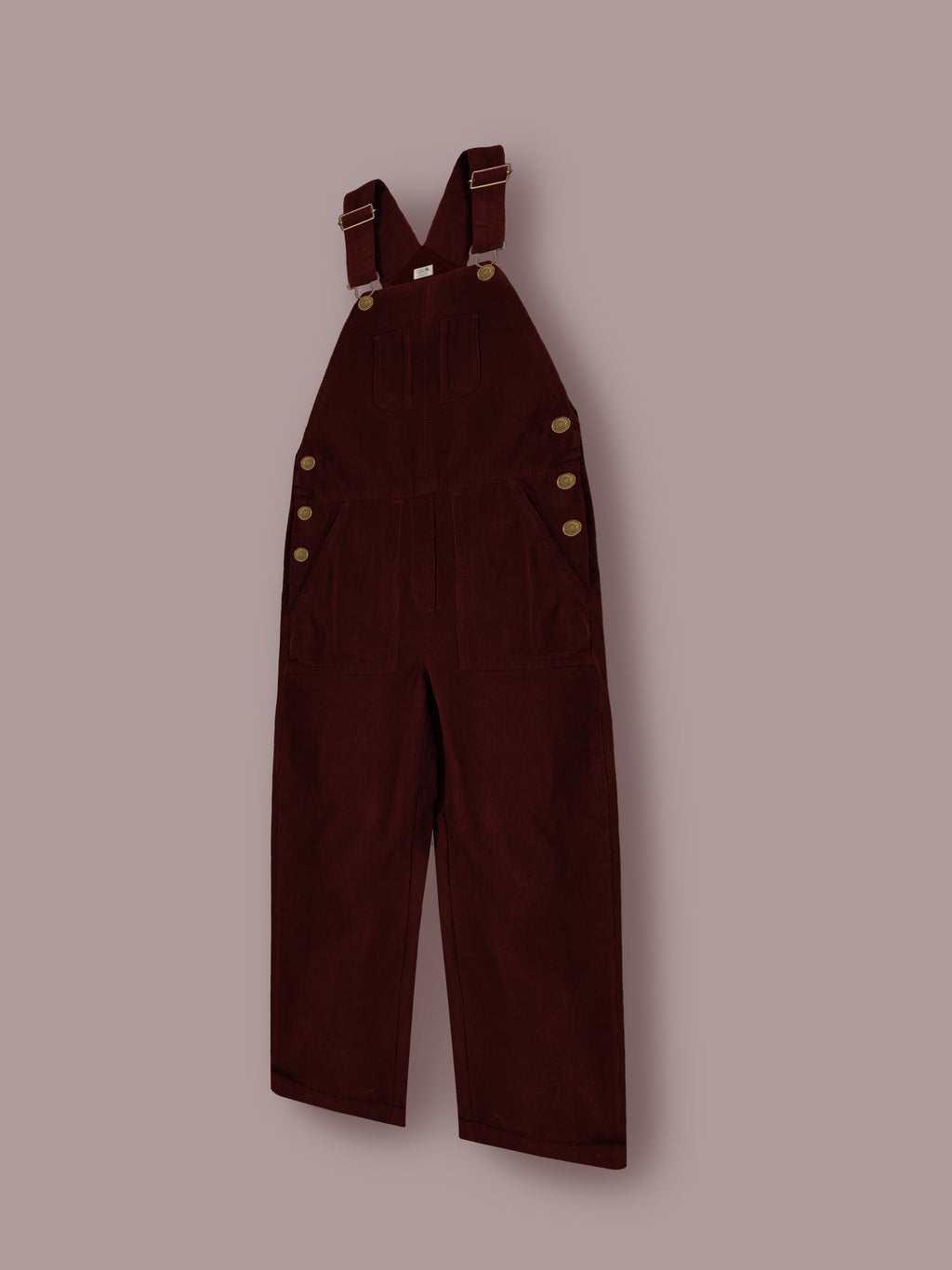 Girls Maroon Cotton Dungaree – Classic Summer Fit
