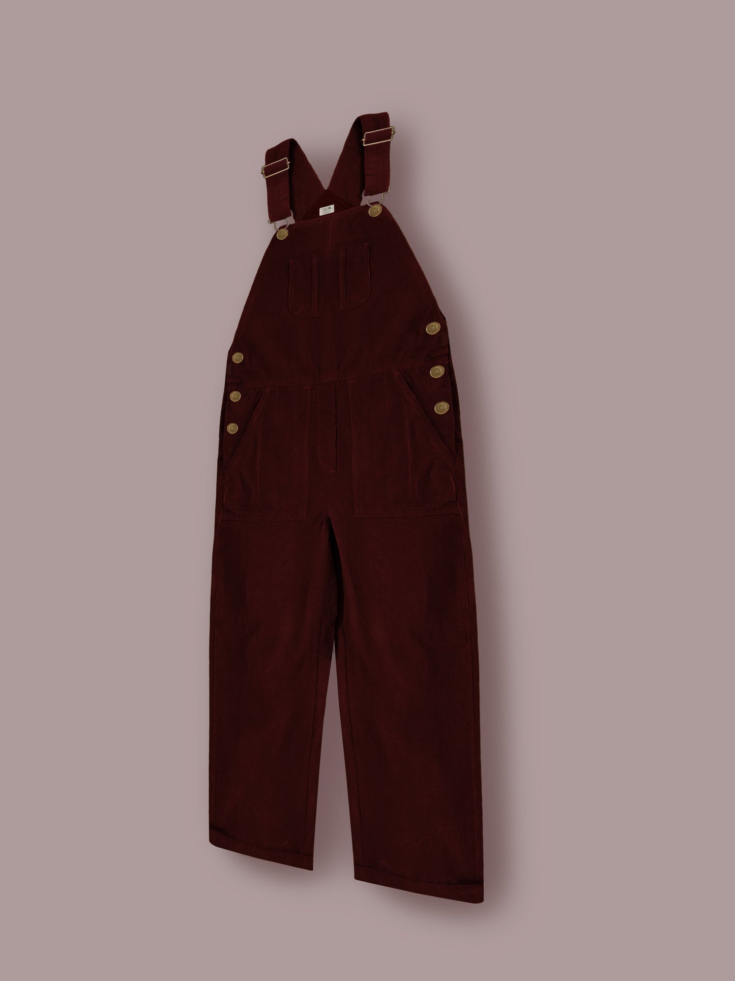Girls Maroon Cotton Dungaree – Classic Summer Fit