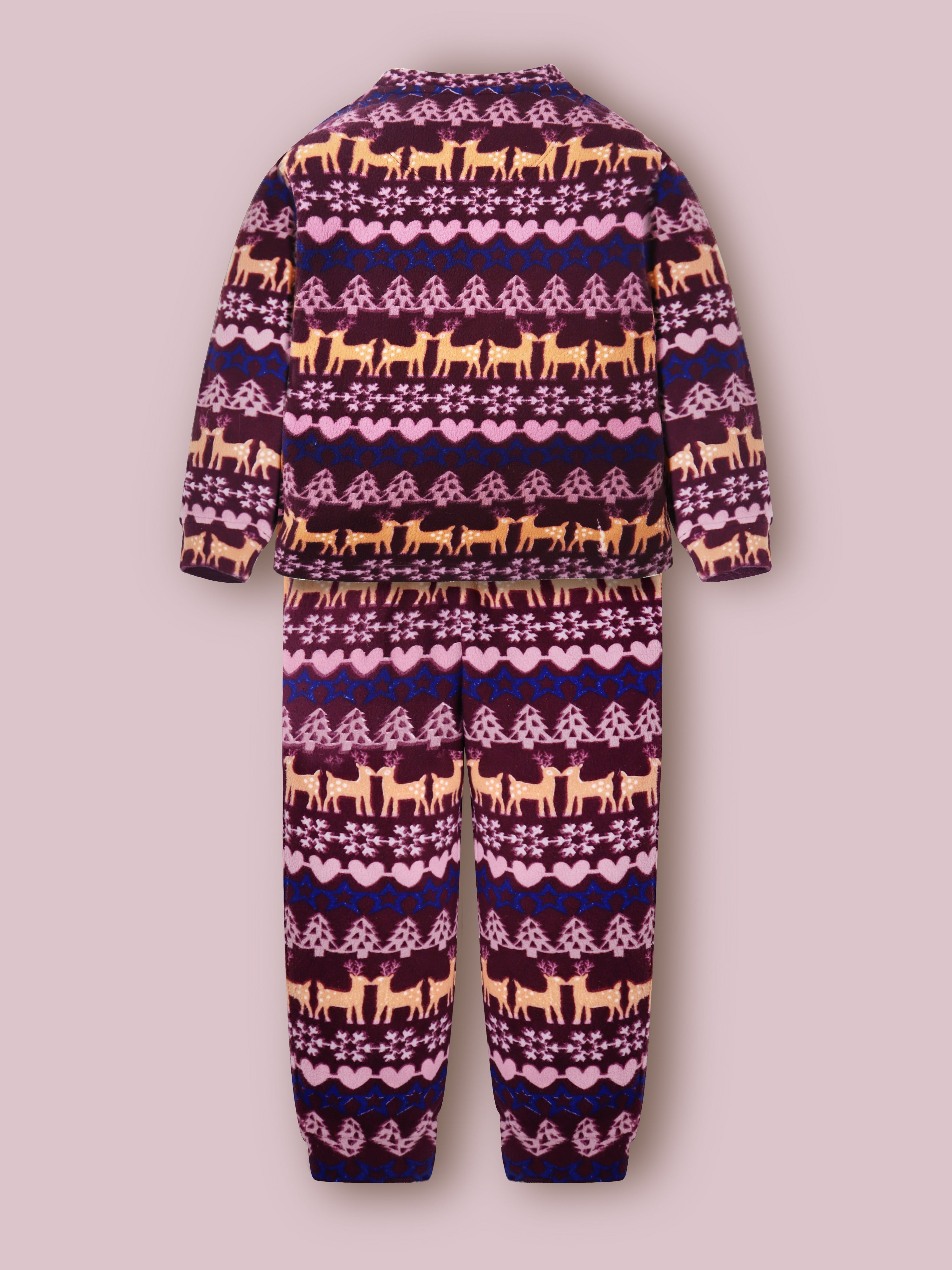 Cherry Crumble Multicolor Winter Wonder Nightsuit