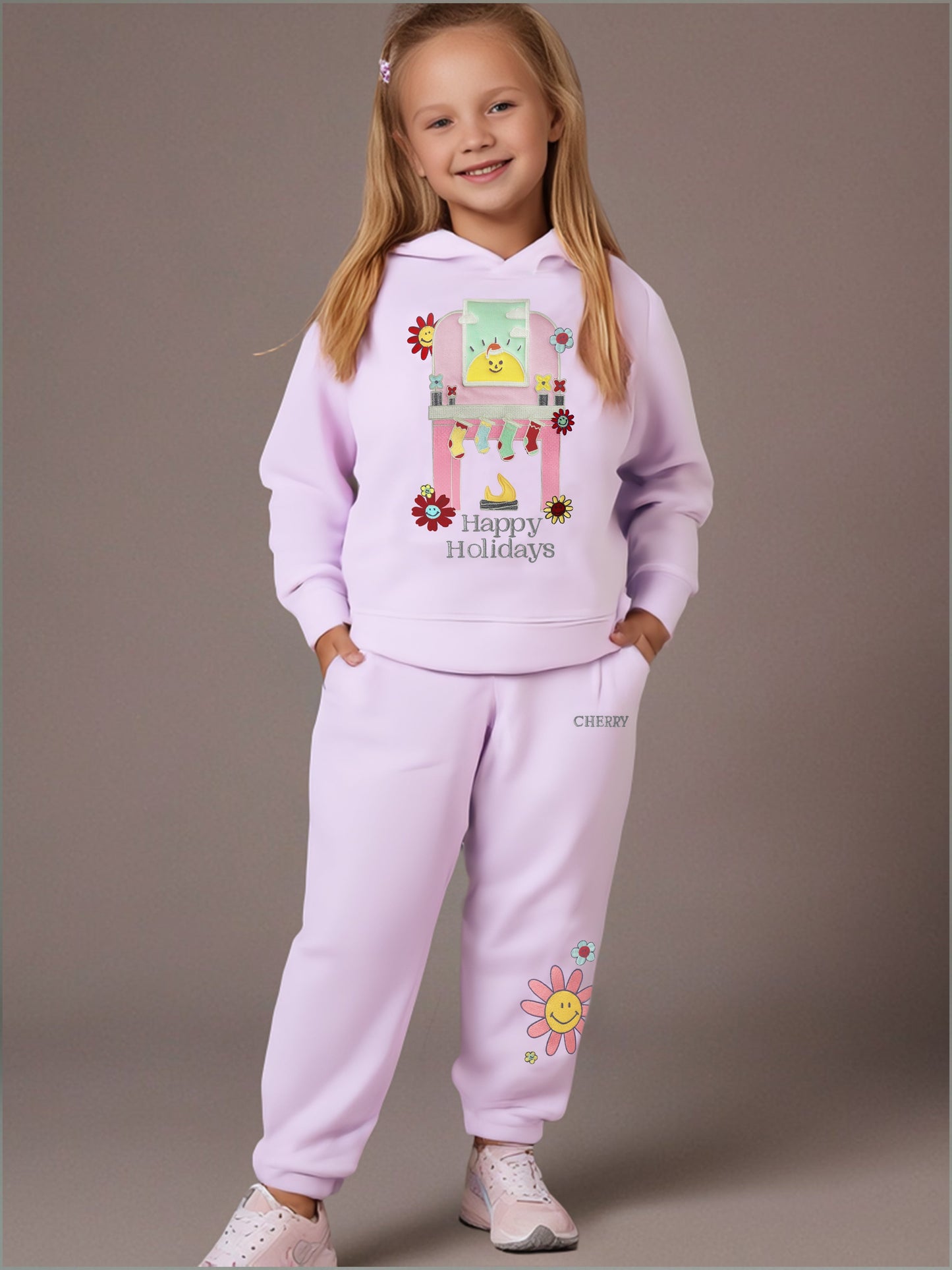 Cherry Crumble Liliac Winter Glow Sweatshirt