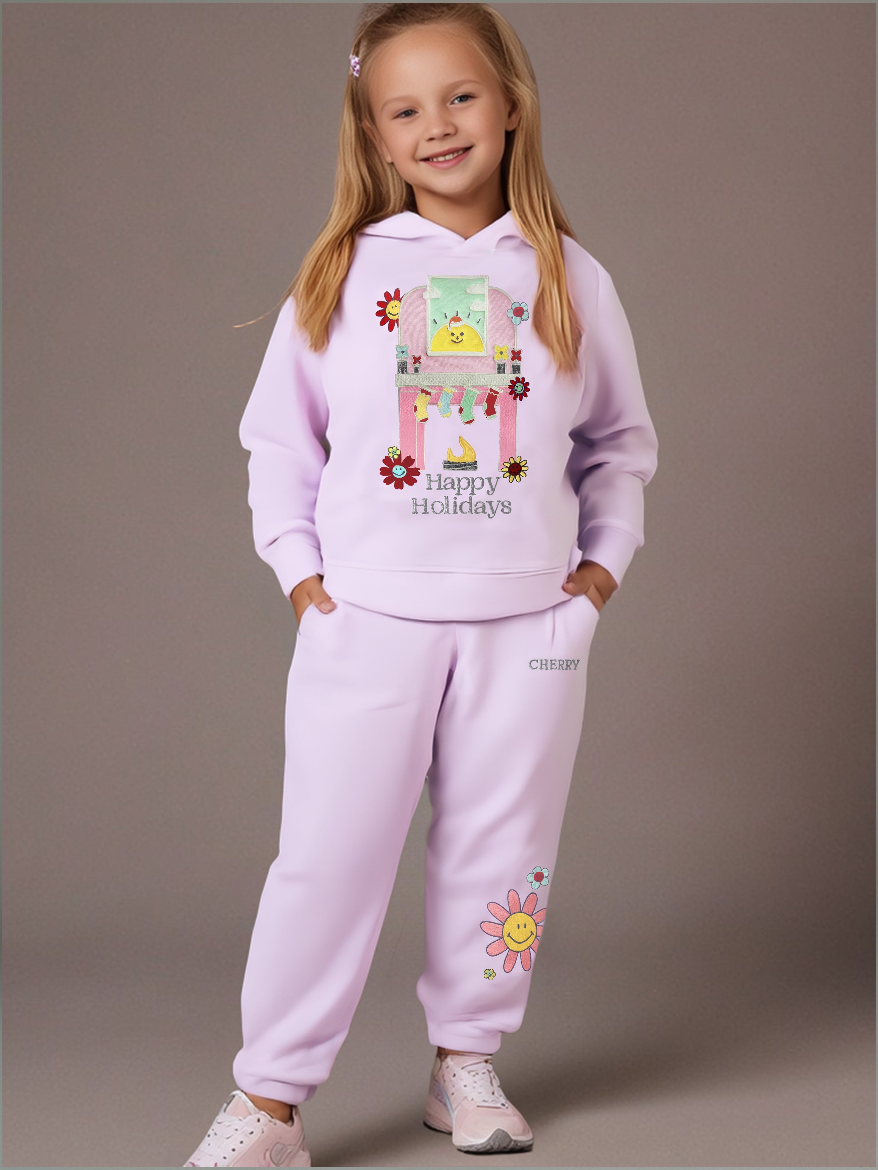 Cherry Crumble Liliac Winter Glow Sweatshirt