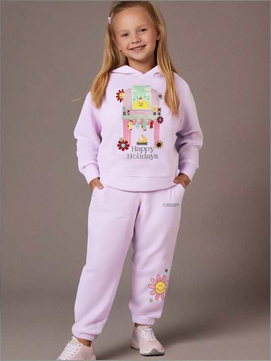 Cherry Crumble Liliac Winter Glow Sweatshirt