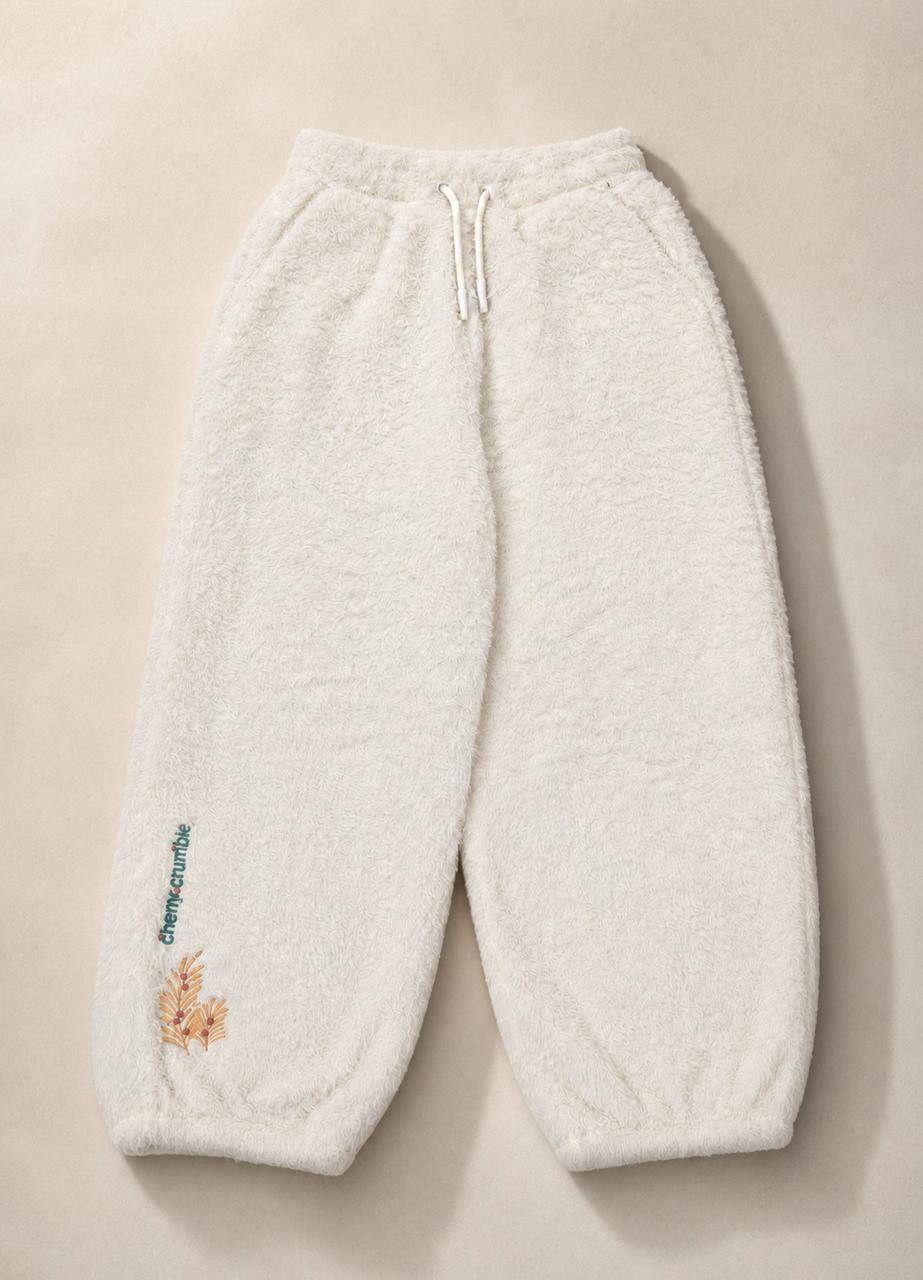 Unisex Kids Off White Hooded Sweatshirt with Jogger Set