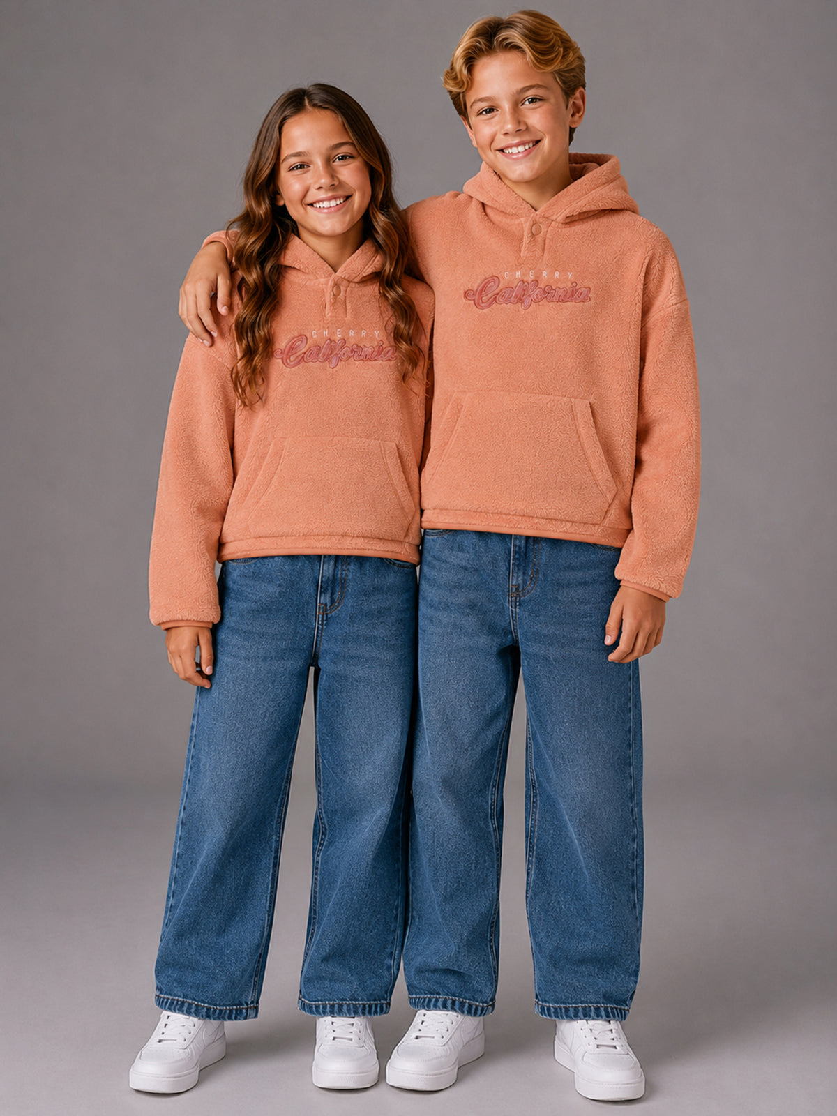 Unisex Kids Cozy Fleece Winter Hoodie