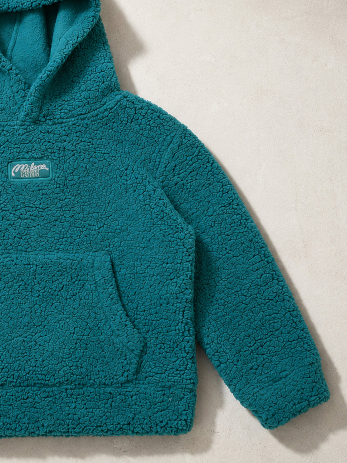 Kids Unisex Teal Green Hooded Sweatshirt
