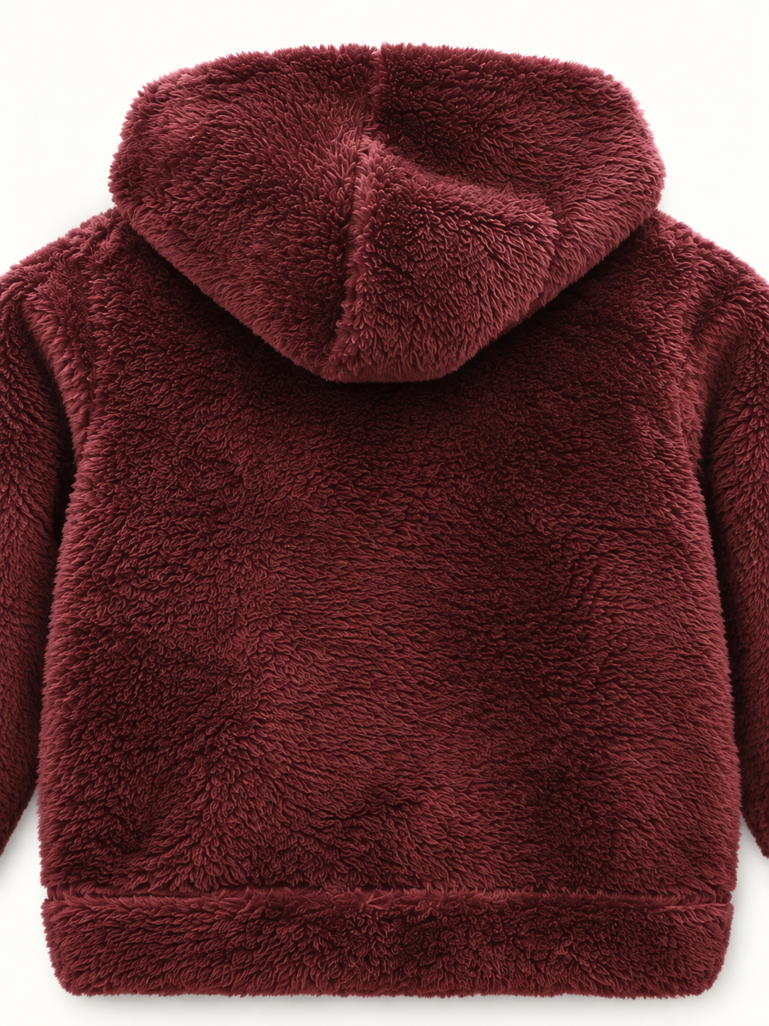 Unisex Kids Cherry Teddy Fleece Hoodie