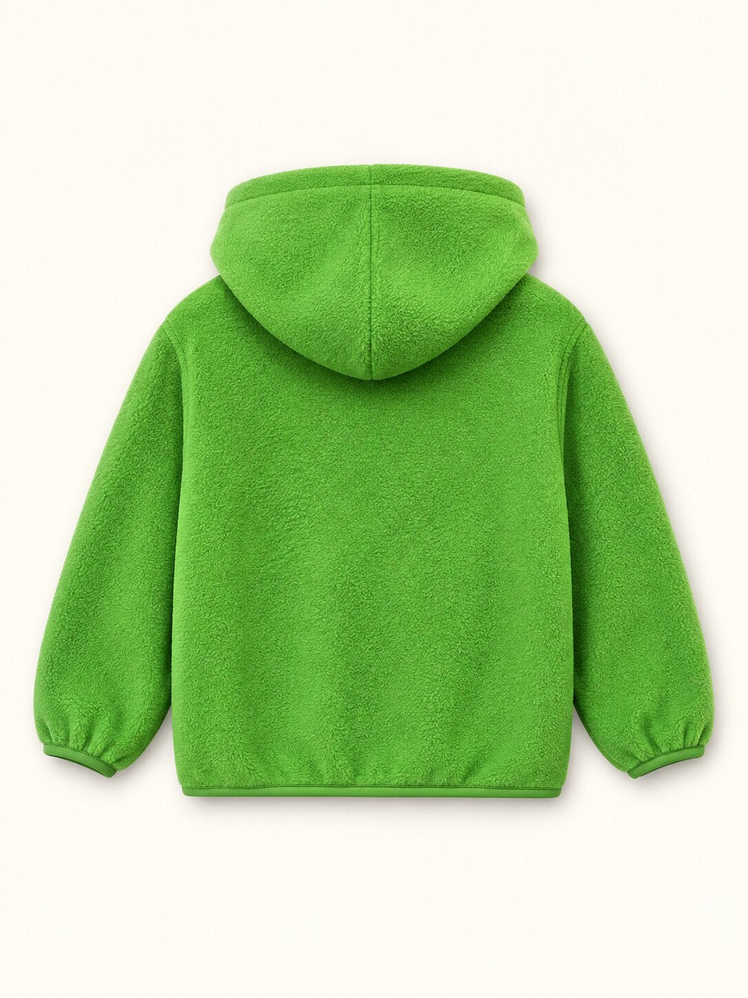 Kids Unisex Green Hooded Sweatshirt