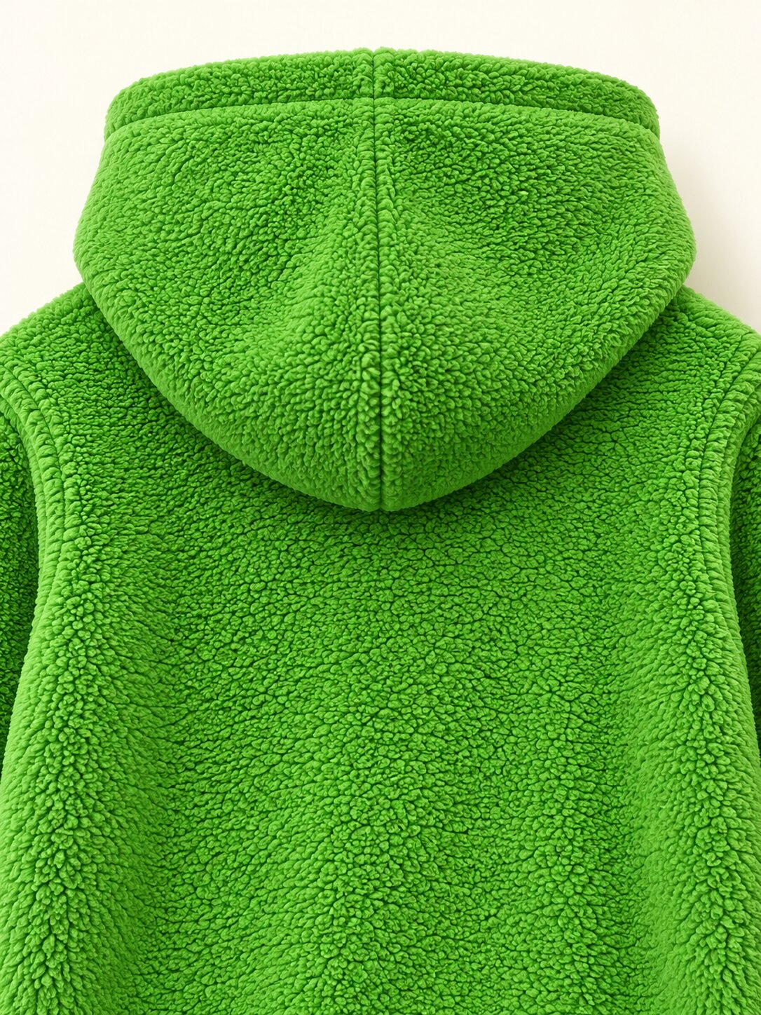 Kids Unisex Green Hooded Sweatshirt