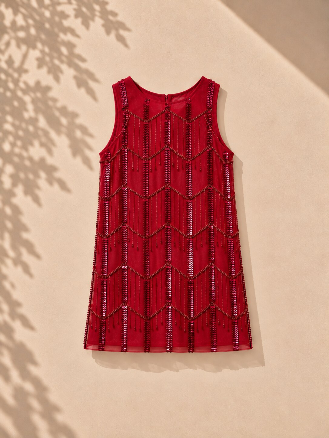 Girls Pink Sequin Embellished Party Dress