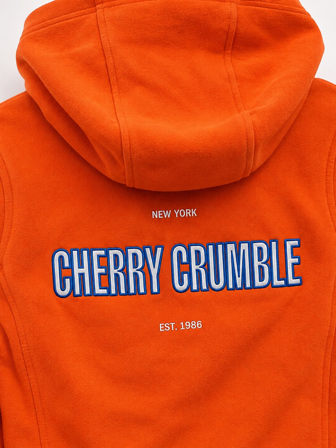 Kids Unisex Orange Solid Hooded Sweatshirt