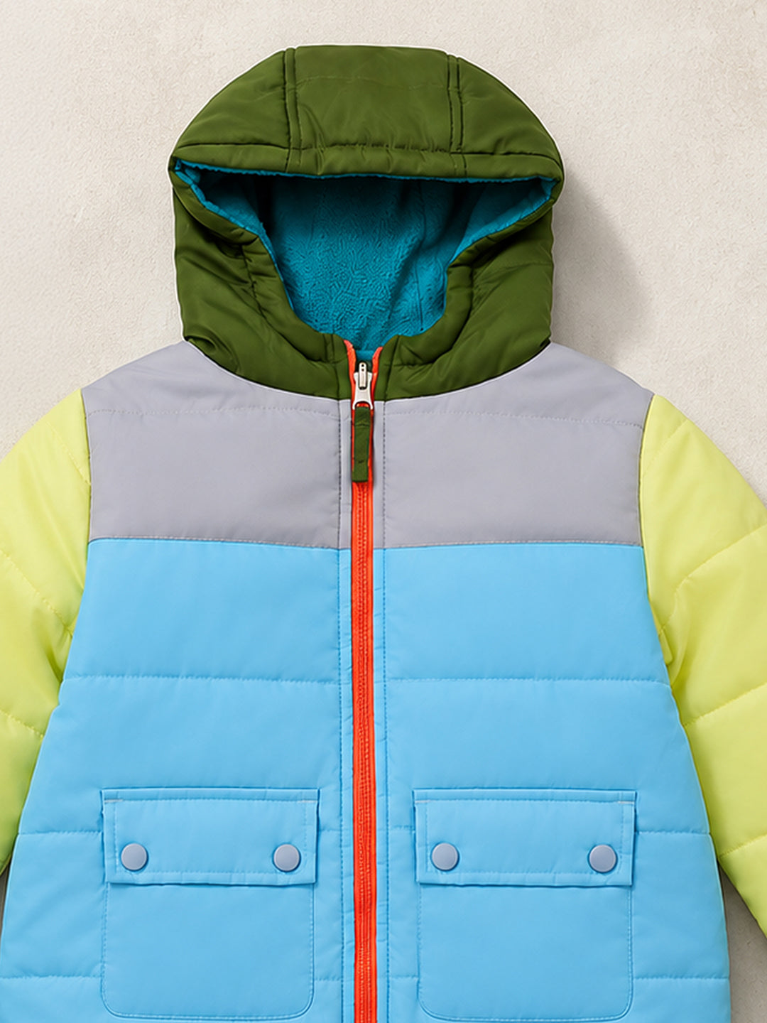 Unisex Kids Reversible Colourblock Winter Jacket