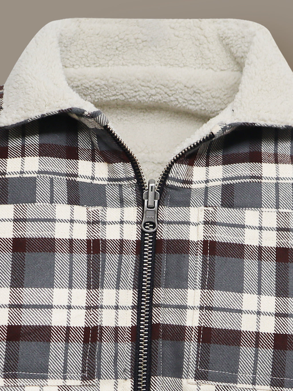 Cherry Crumble Multicolor Checkmate Reversible Winter Jacket