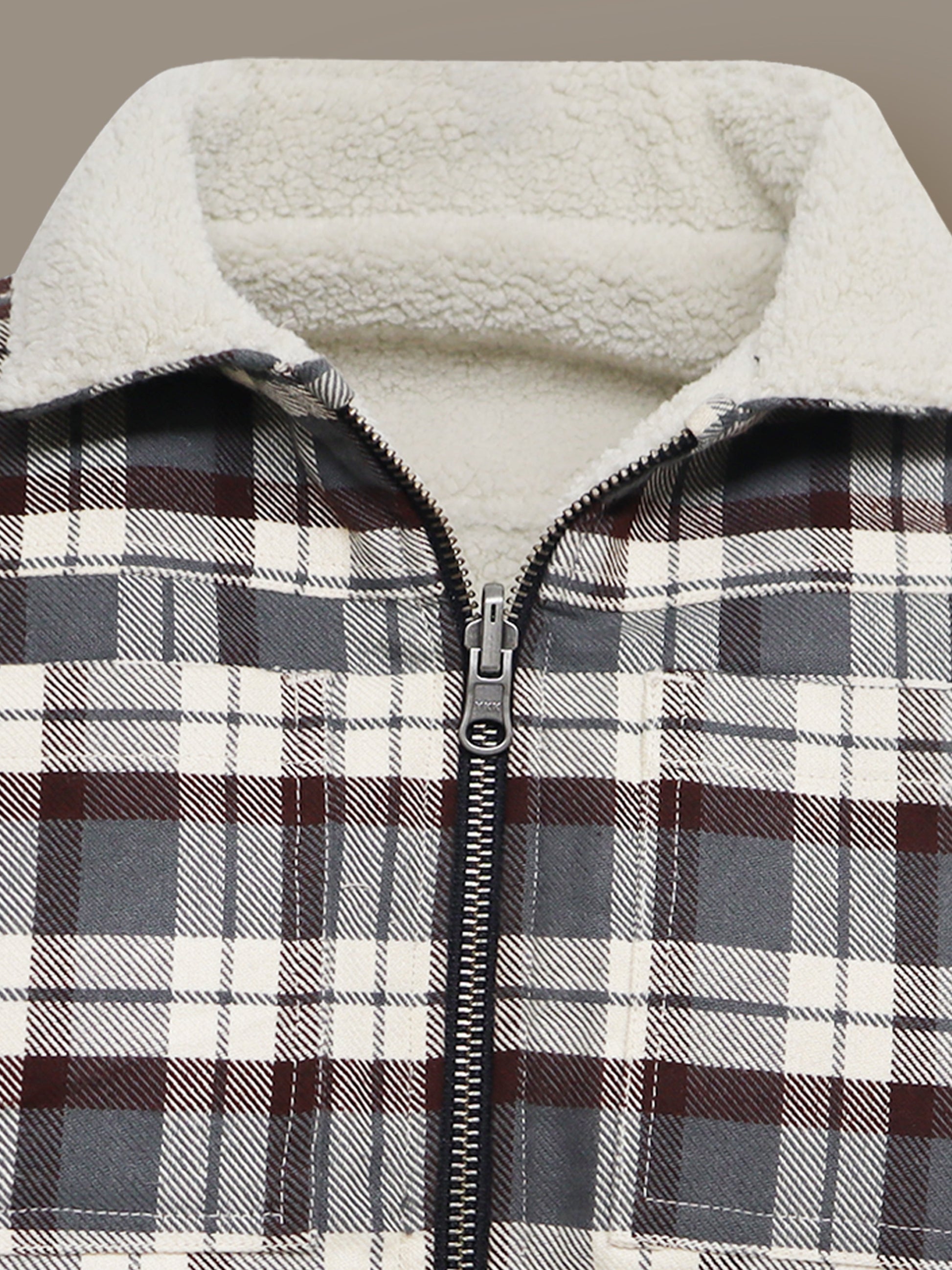 Cherry Crumble Multicolor Checkmate Reversible Winter Jacket