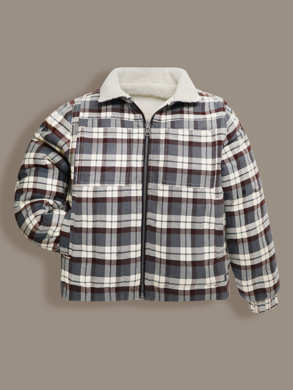 Cherry Crumble Multicolor Checkmate Reversible Winter Jacket