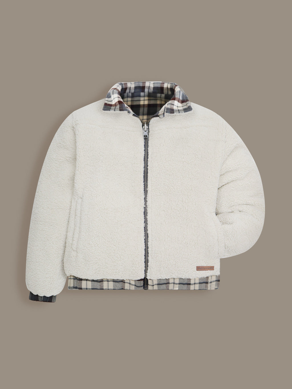 Cherry Crumble Multicolor Checkmate Reversible Winter Jacket