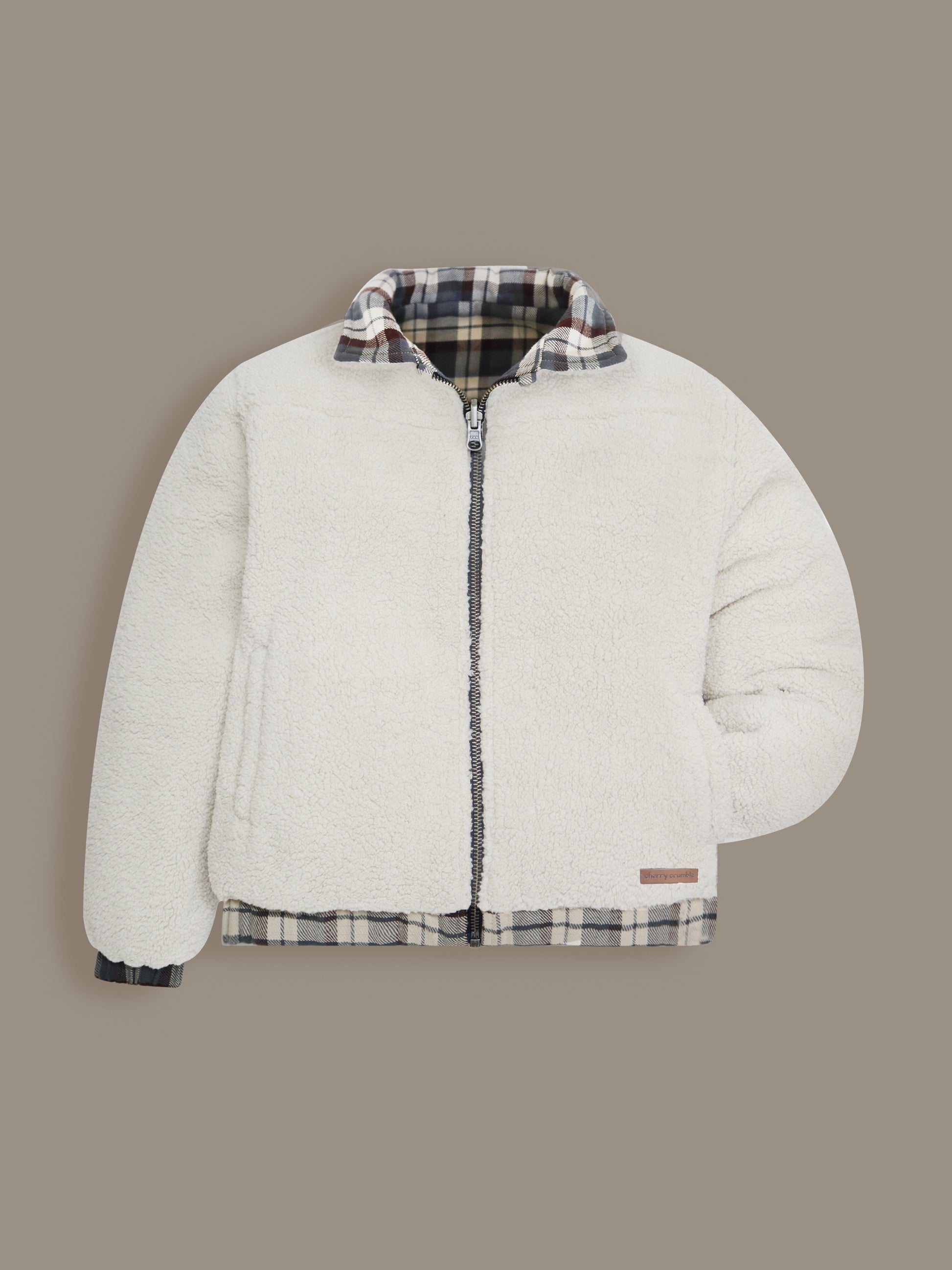 Cherry Crumble Multicolor Checkmate Reversible Winter Jacket