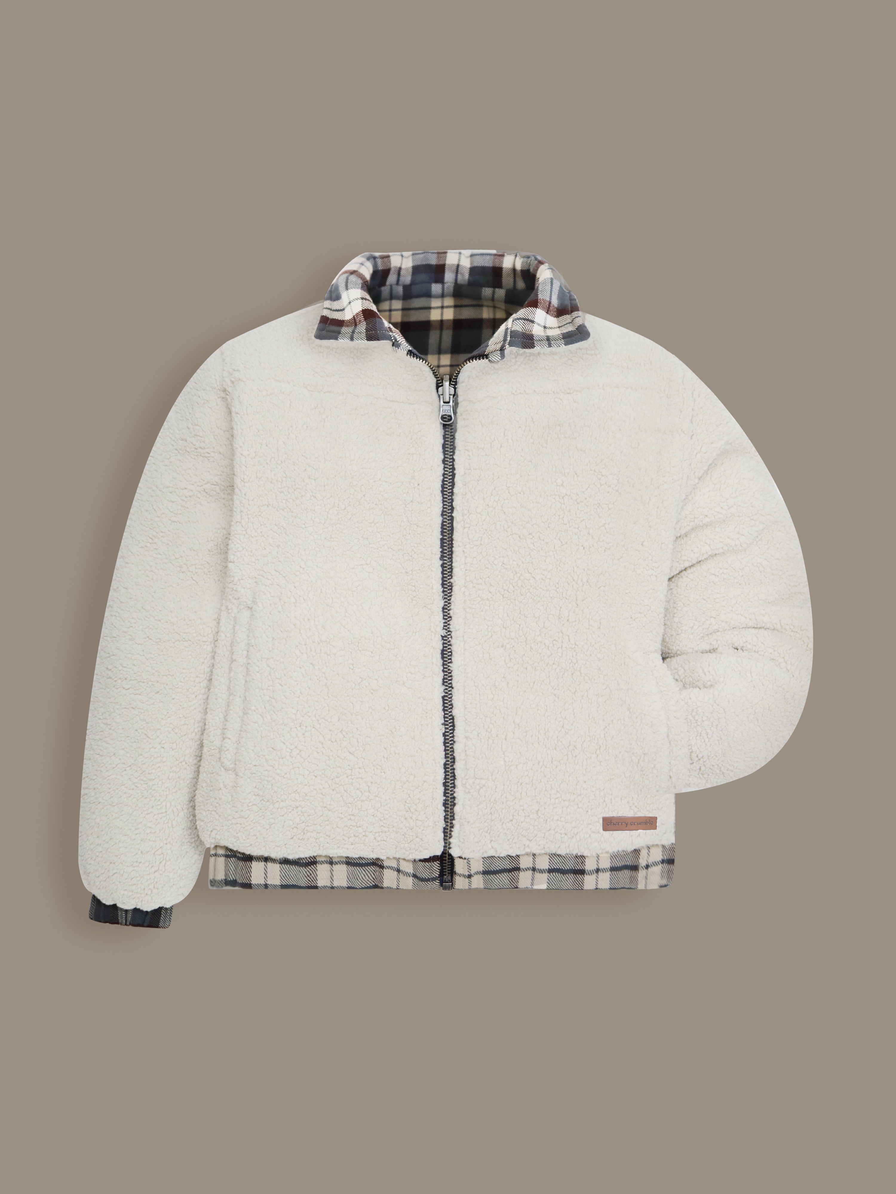 Cherry Crumble Multicolor Checkmate Reversible Winter Jacket