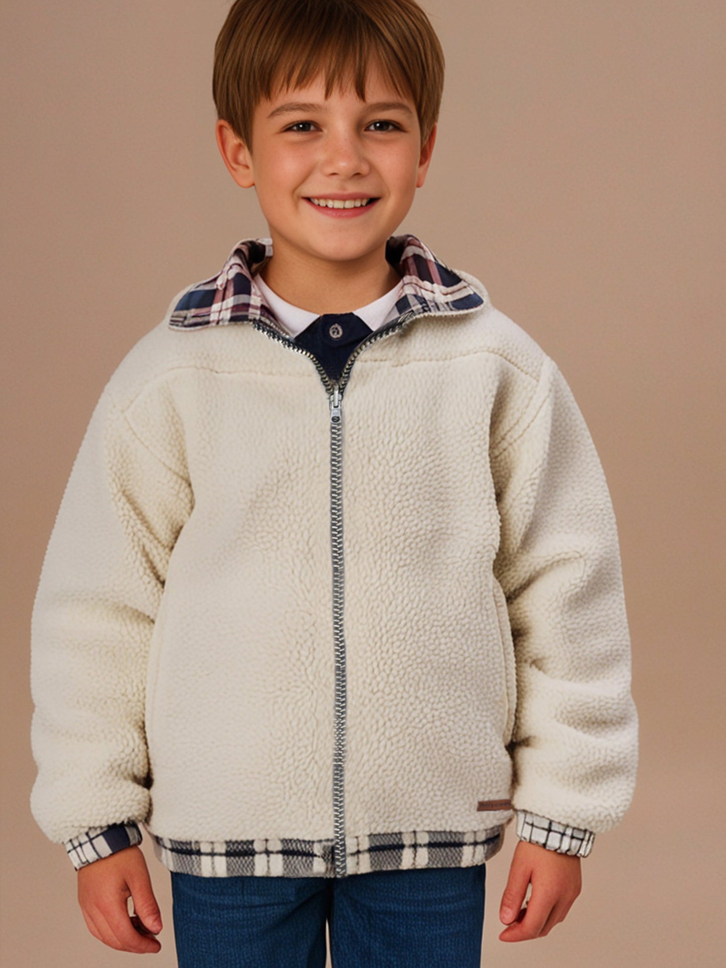 Cherry Crumble Multicolor Checkmate Reversible Winter Jacket