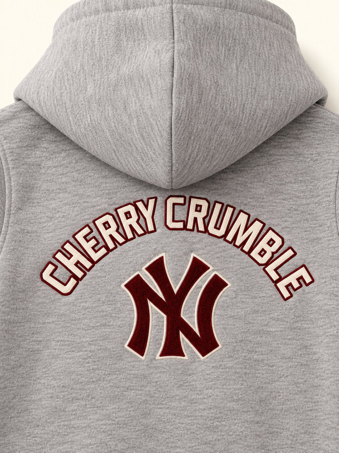 Kids Unisex Grey Typography Hooded Sweatshirt