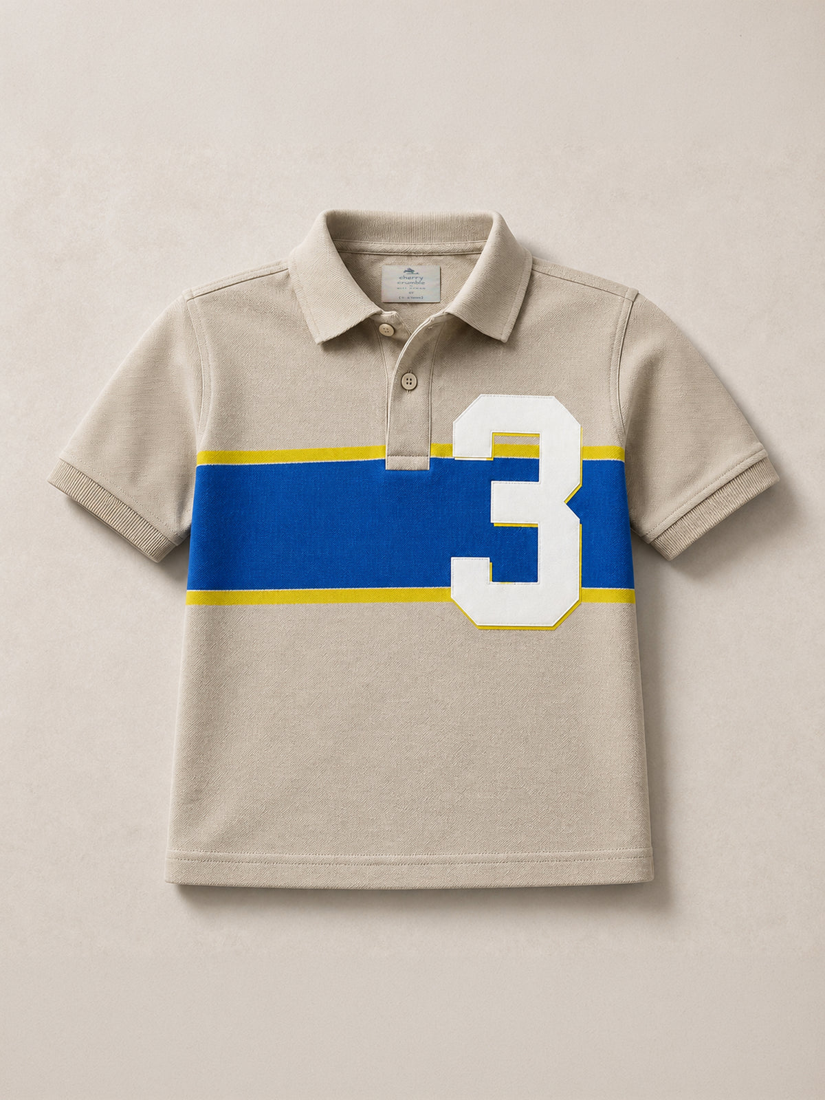 Kids Sporty Color-Block Polo T-Shirt
